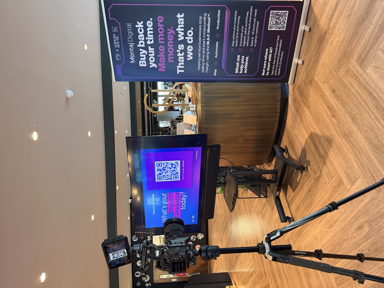 The AI Week workshop setup at Sópers House